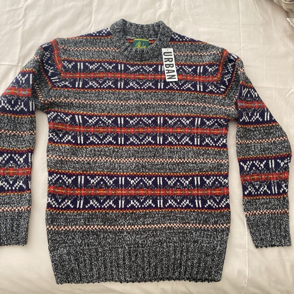 Urban Outfitters Fair Isle Nordic Crew Sweater Size M